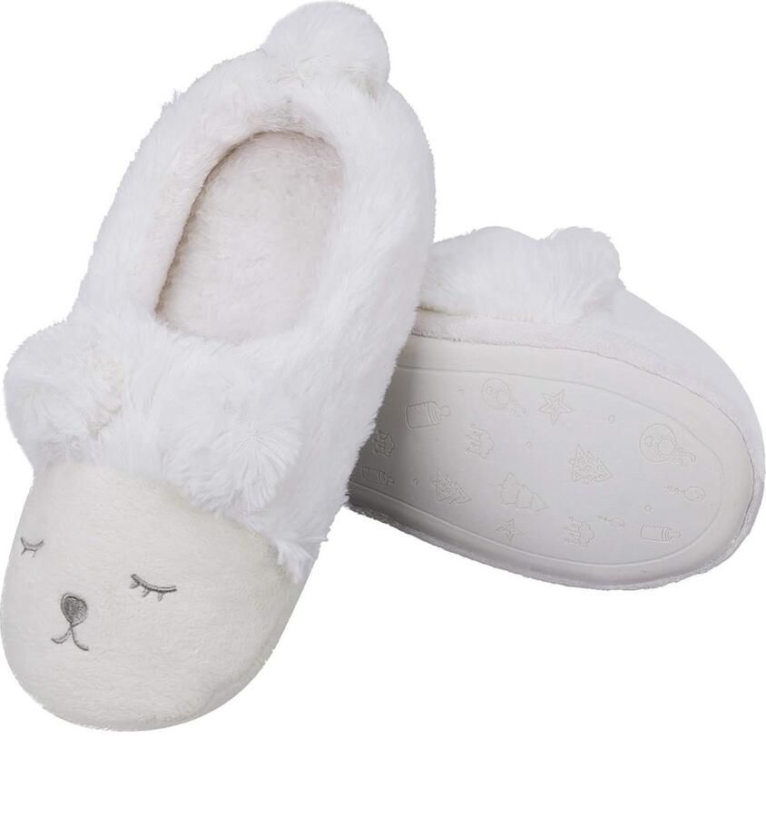 Zachte en Warme Pluche Slippers voor Dames met Geheugenfoam en Schattige Dierenprint voor de Winter