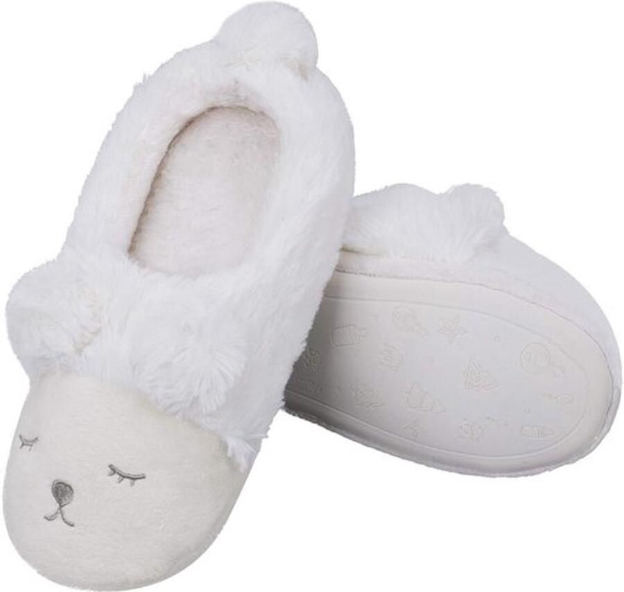 Zachte en Warme Pluche Slippers voor Dames met Geheugenfoam en Schattige Dierenprint voor de Winter