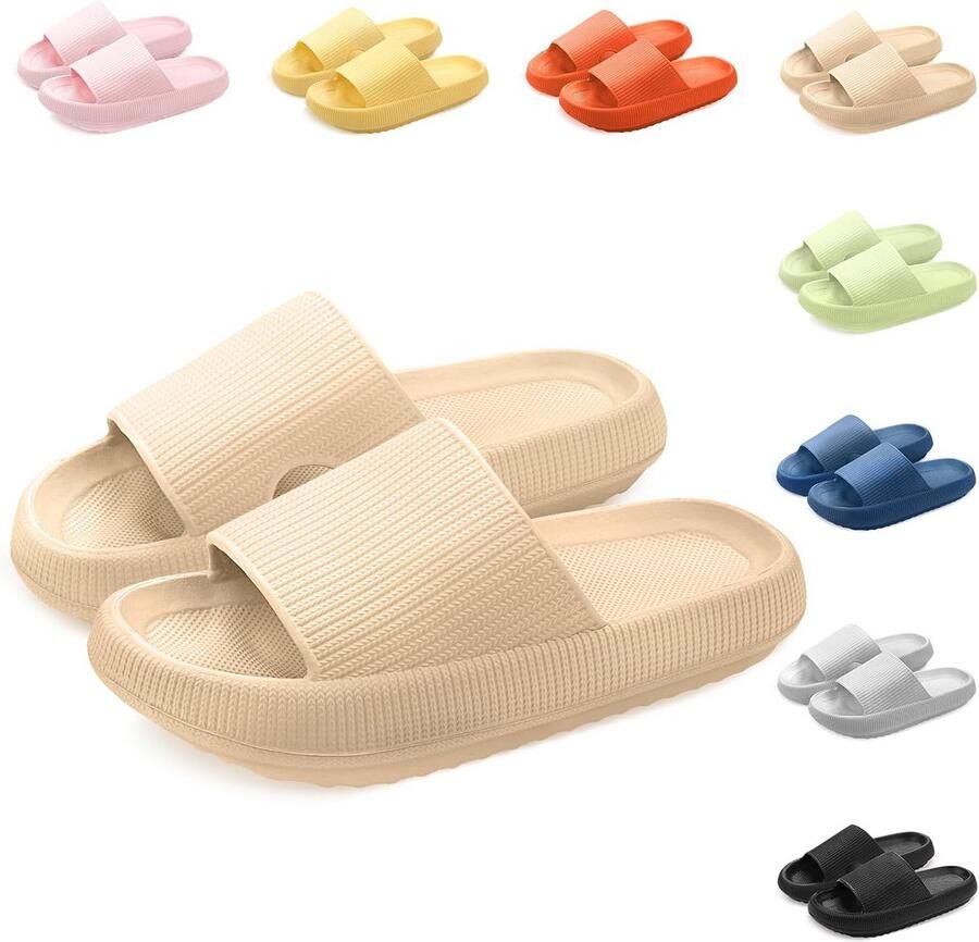 Zachte EVA Badslippers Dames met Dikke Zool en Antislip