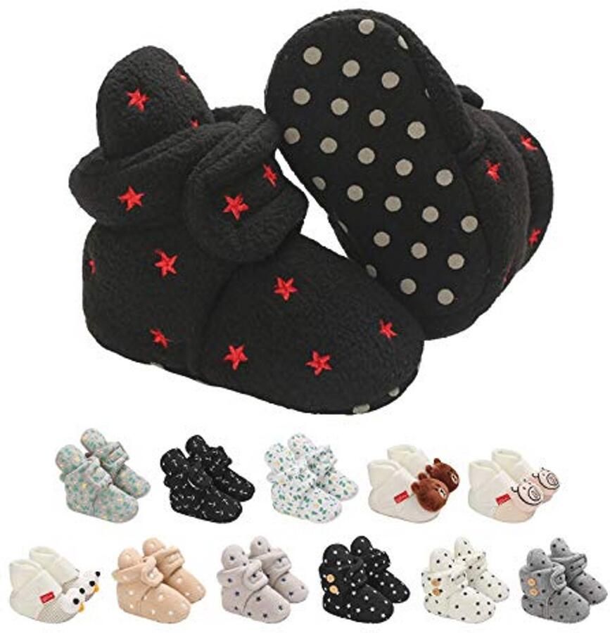 Zachte Baby Booties voor en Antislip Slippers voor Pasgeborenen