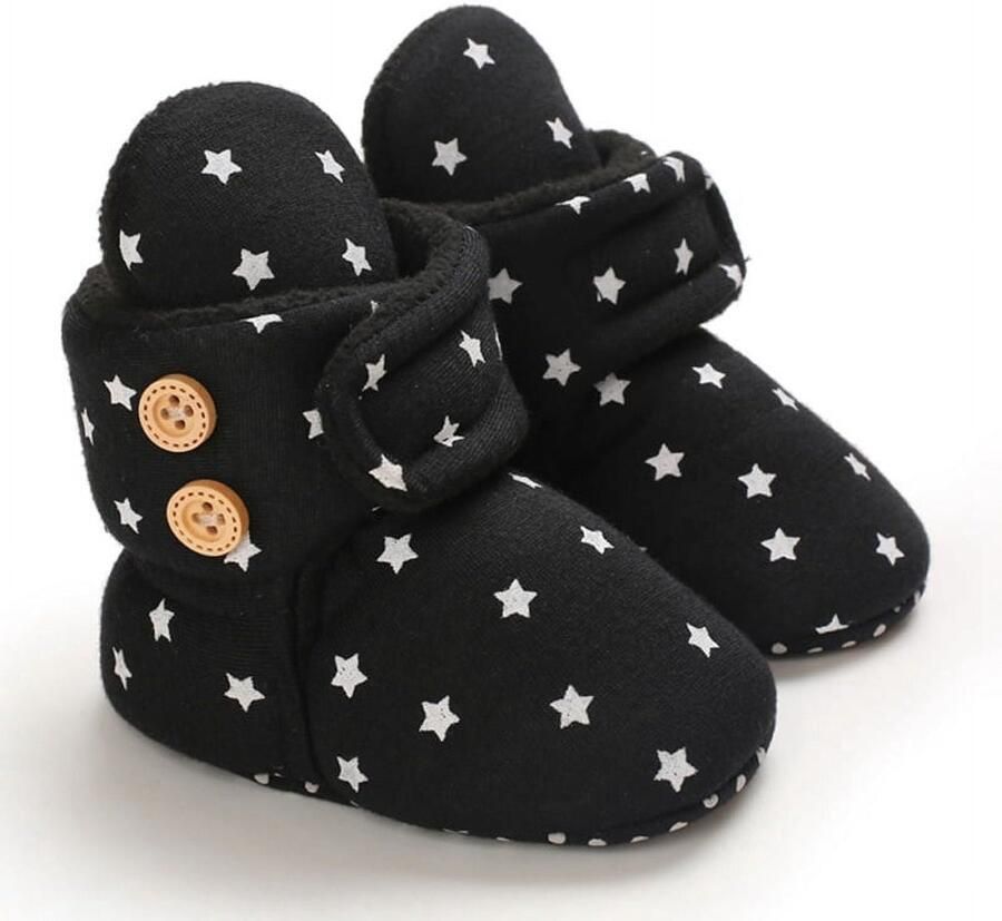 Zachte katoenen pantoffels voor peuters en baby's warme laarzen voor pasgeborenen wintersokken antislipschoenen