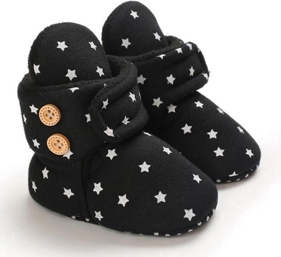 Zachte katoenen pantoffels voor peuters en baby's warme laarzen voor pasgeborenen wintersokken antislipschoenen
