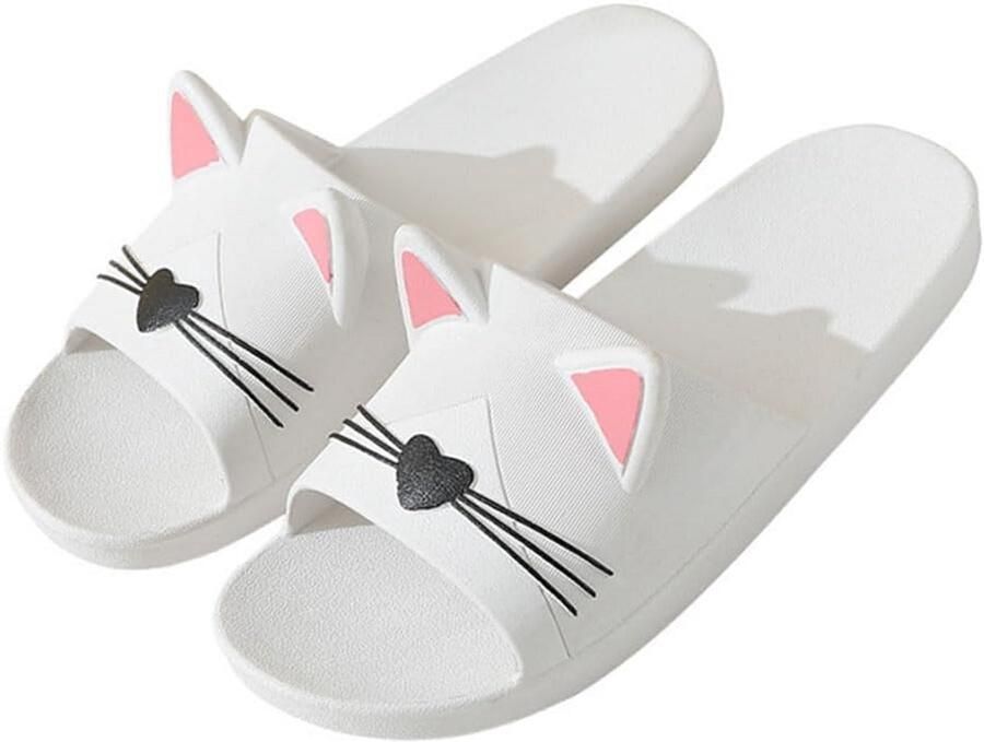 Zachte Katten Instapslippers voor Kinderen en Volwassenen Zomer Strand en Douche)