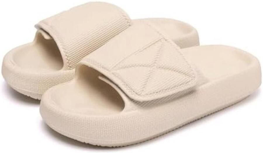 Zachte Kussen Slippers voor en met Verstelbare Riem Zomers Huisslippers voor Binnen en Buiten