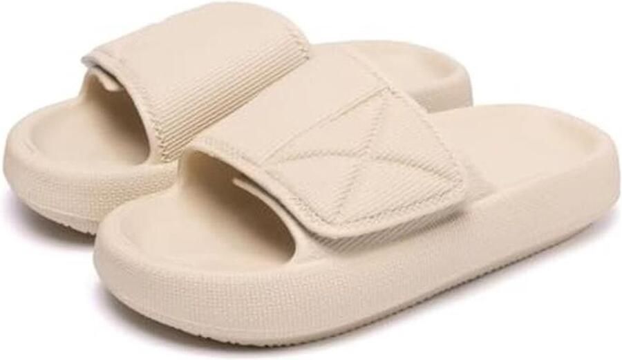 Zachte Kussen Slippers voor en met Verstelbare Riem Zomers Huisslippers voor Binnen en Buiten