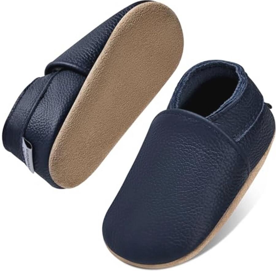 Zachte leren babyschoenen loopschoenen voor en