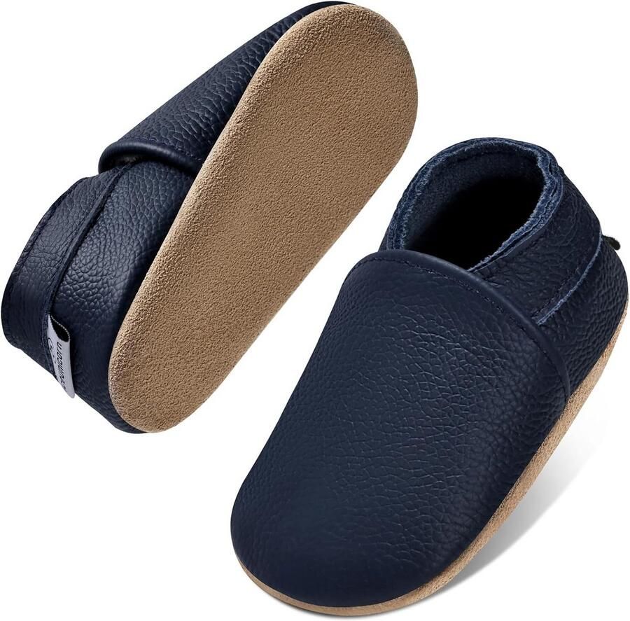Zachte leren babyschoenen loopschoenen voor en