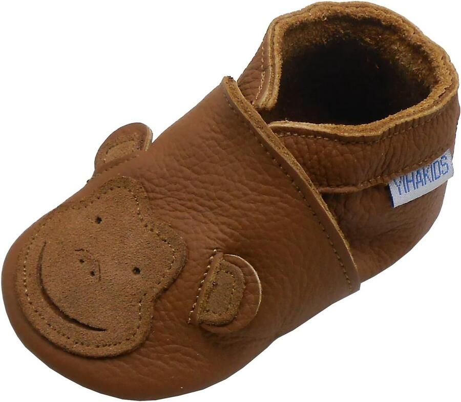 Zachte Leren Babyschoenen voor en