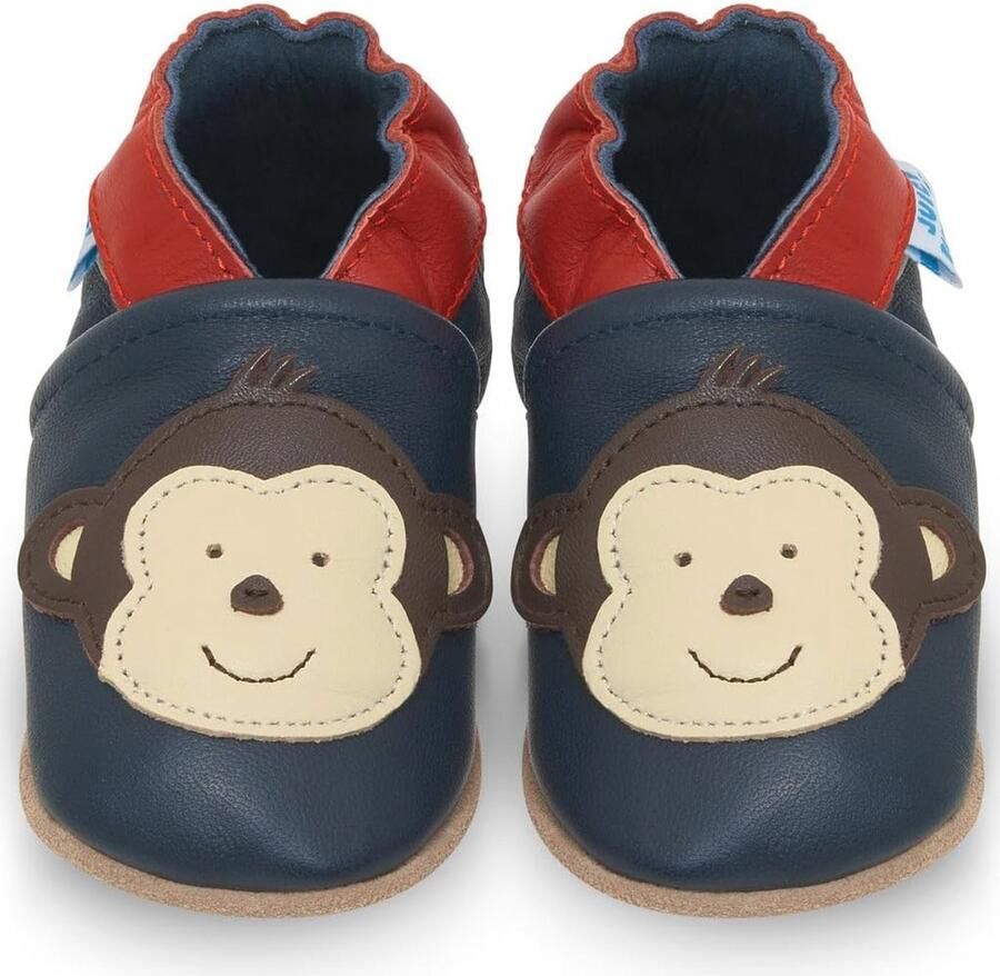 Zachte Leren Babyslofjes voor Peuters Comfortabele Loop- en Kruipschoenen voor en - Foto 1