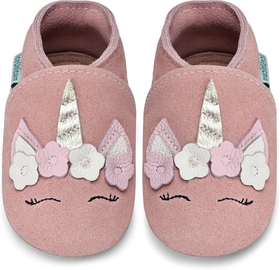 Zachte Leren Babyschoentjes Eerste Loopschoenen voor en