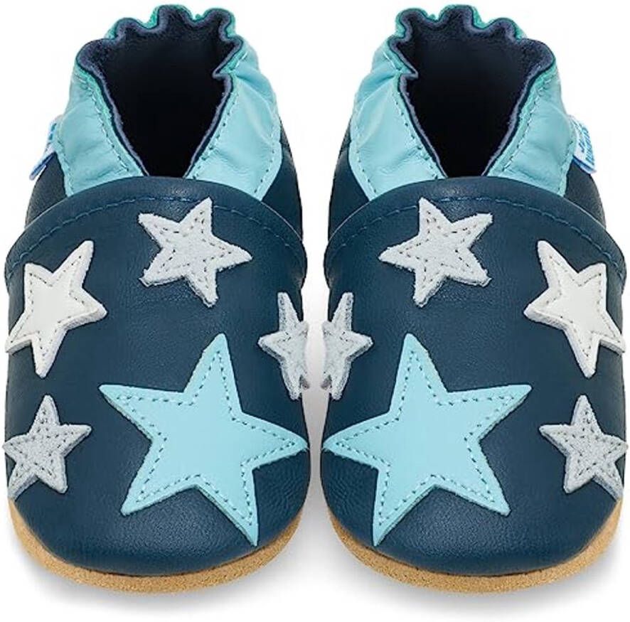 Zachte Leren Babyslofjes voor en Comfortabele Kruipschoenen met Zachte Zooltjes