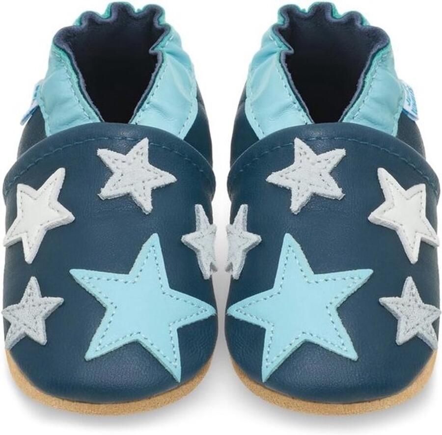 Zachte Leren Babyslofjes voor en Comfortabele Kruipschoenen met Zachte Zooltjes