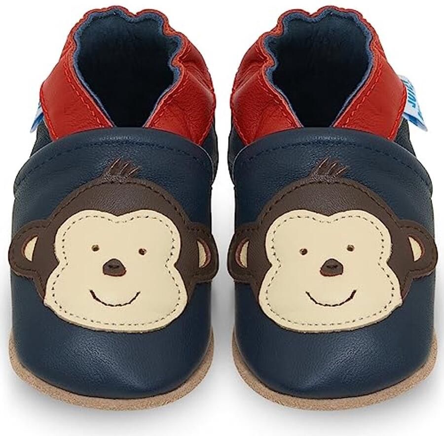 Zachte Leren Babyslofjes voor Peuters Comfortabele Loop- en Kruipschoenen voor en
