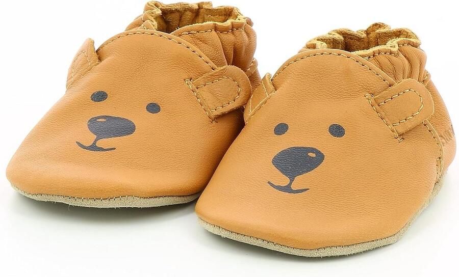 Zachte Leren Pantoffels voor Baby's en Peuters: Antislip en Comfortabel