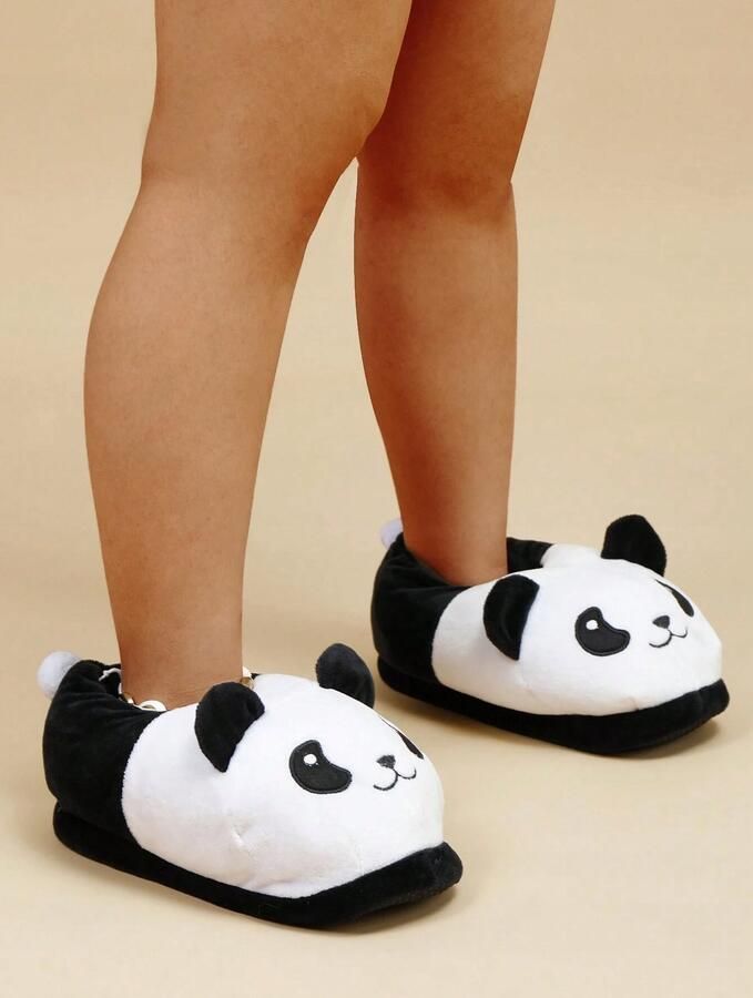 Zachte Panda Pantoffels Warm & Comfortabel