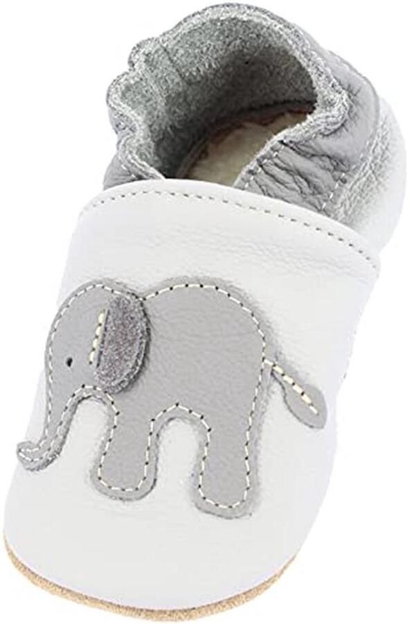 Zachte Pantoffels voor Uniseks Baby Antislip Rundleer Schoenen