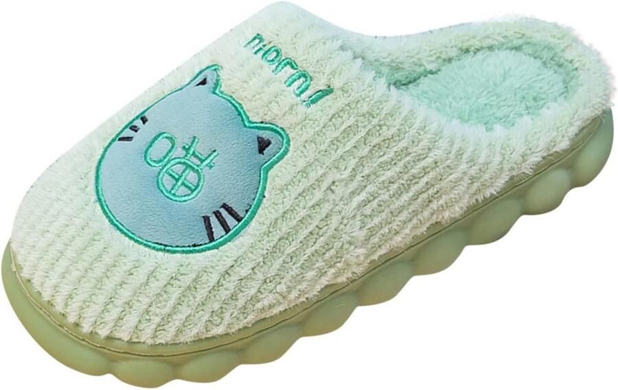 Zachte Pluche Pantoffels Dames Huisschoenen met Traagschuim