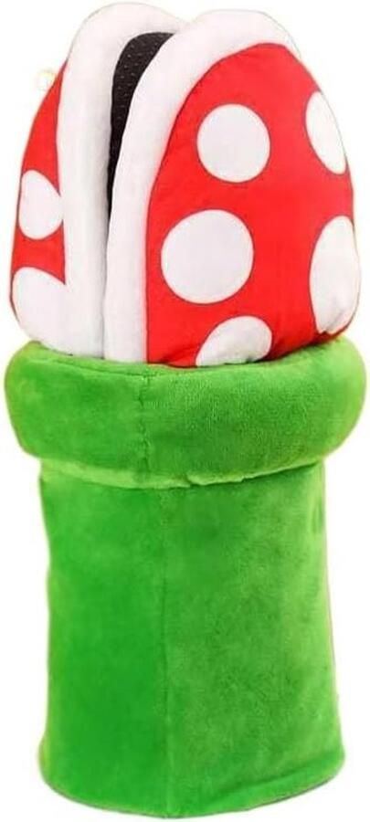 Zachte Pluche Slippers in Cannibal Flower Stijl met Pot Houder voor Volwassenen en Tieners Perfecte Huisschoenen voor Comfort en Stijl