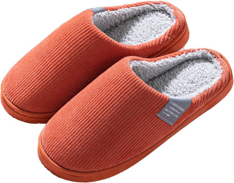 Zachte Pluche Slippers voor en nen Warm en Antislip Huis Schoenen voor Binnen en Buiten