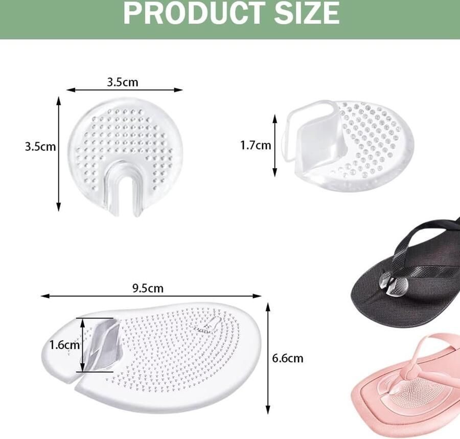 Zachte Siliconen Teentjesandalen met Beschermers Antislip Flip Flops met Gel Kussens voor en Ideaal voor Comfort en Ondersteuning