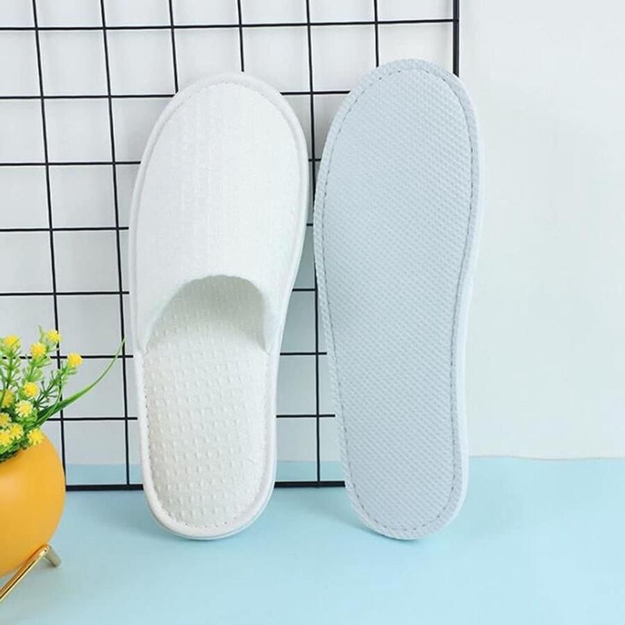 Zachte slippers voor hotelgasten 2 paar comfortabele en ade de hotelpantoffels