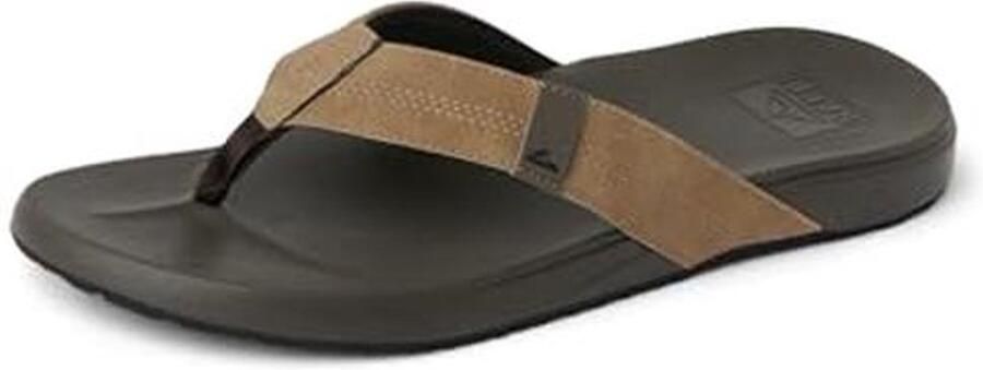 Teenslippers voor heren met zacht voetbed Bruin