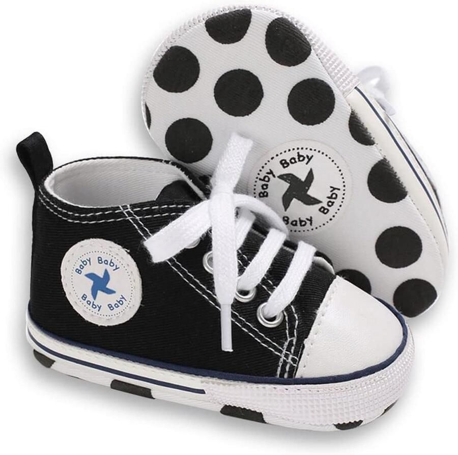 Zachte Zool Babyschoenen Linnen Eerste Loopschoenen Antislip voor en