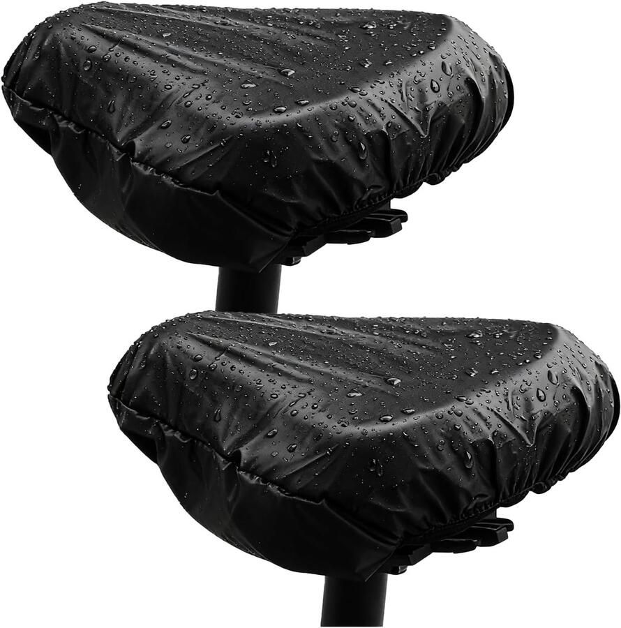 Zadelbescherming 2 stuks waterdicht fietszadel regenbescherming fietszadelhoes beschermhoes met trekkoord zitbescherming voor en nen outdoor urban mountainbike