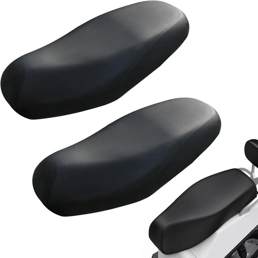Zadelhoes voor scooter Oxford-stof regenbescherming uv-bescherming 2 stuks zwart