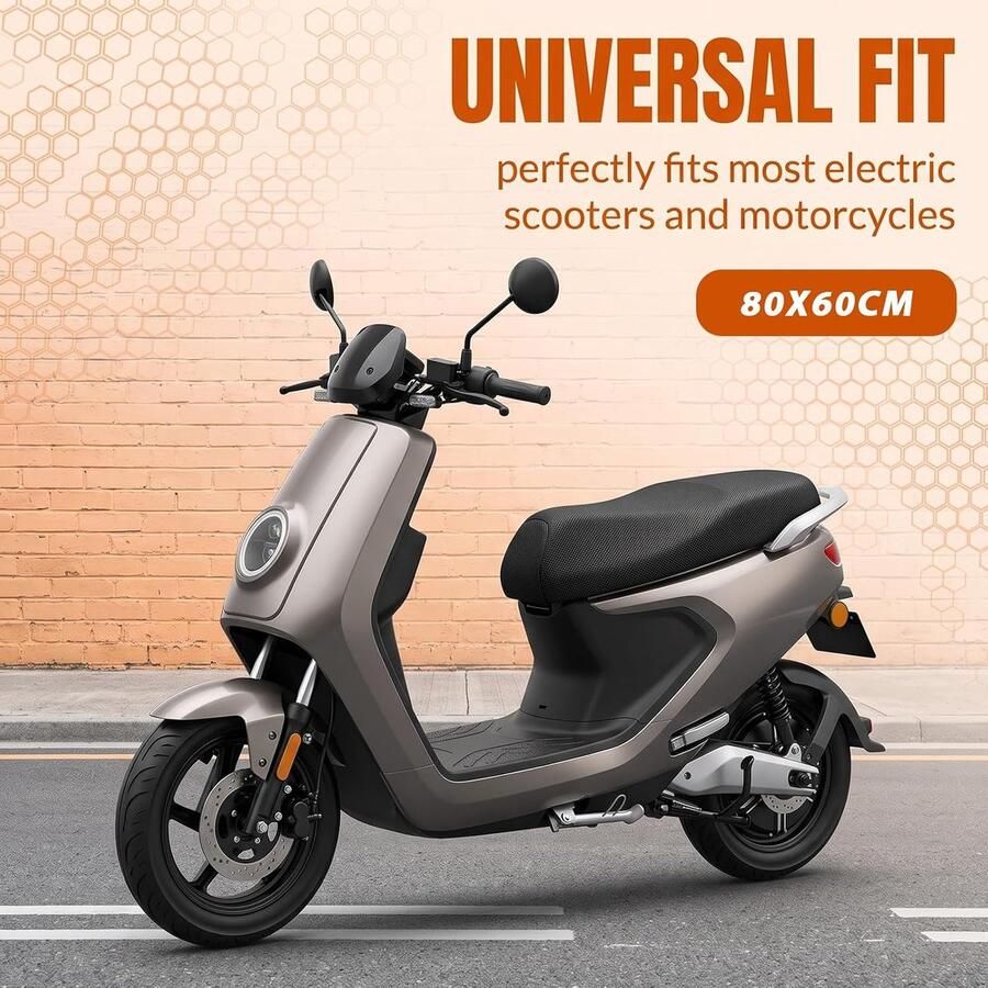 Zadelhoes voor scooter Oxford-stof regenbescherming uv-bescherming 2 stuks zwart