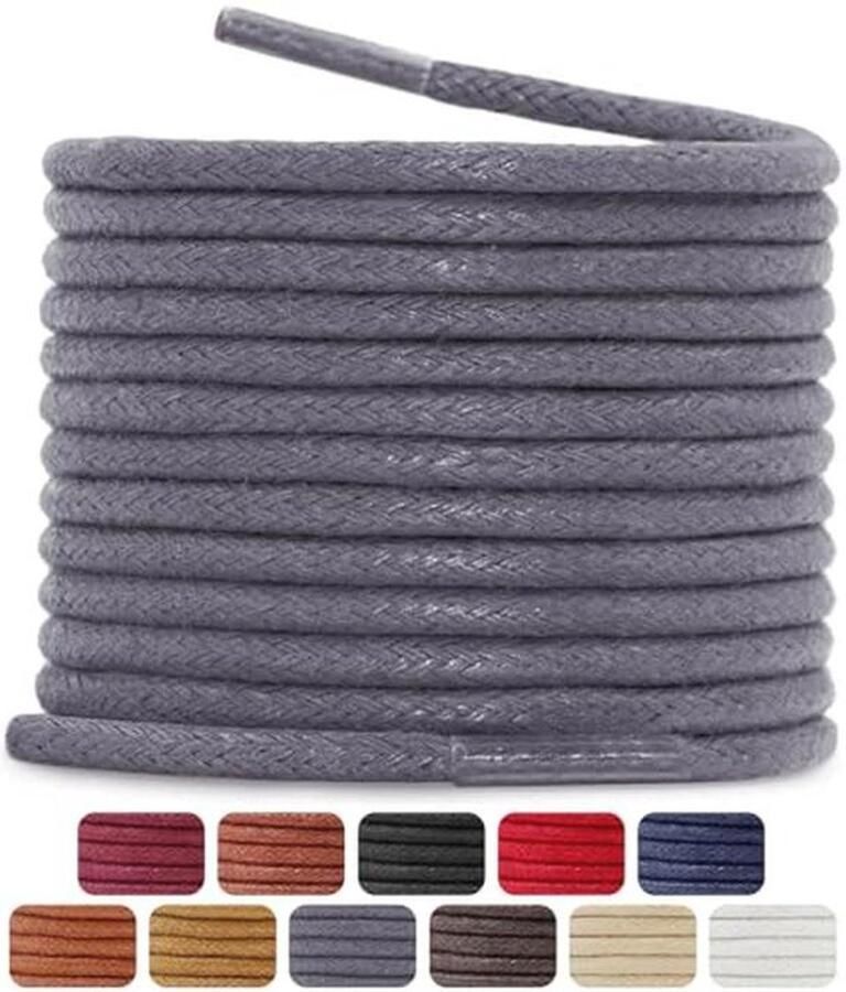 Zakelijke gewaxte schoenveters Waterafstotende vervangende schoenveters voor leren en nette schoenen 2 paar