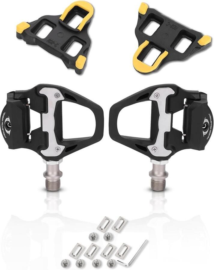 Zelfklem de Fietspedalen voor Racefiets Verstelbare Spanning inbegrepen