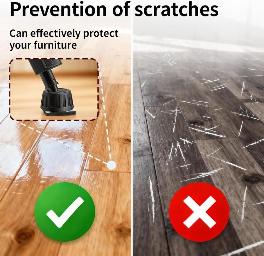 Zelfklevend 8 stuks 16 x 4 mm kleefvilt om op maat te snijden viltdoppen voor stoelen vilten onderlegger voor meubels stil krasbestendig veelzijdig inzetbaar