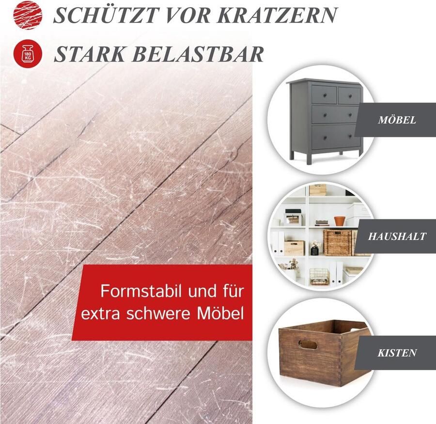 Zelfklevend vierkant bruin 12 stuks 21 x 5 mm dik meubelglijders voor zware meubels bescherming voor parket of laminaat