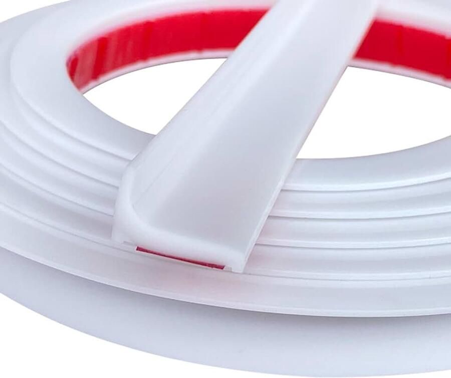Zelfklevende 2 6 m Douchewaterstop Voor de Douche Siliconen Waterstopper Douchespatbescherming Voor Keukens Badkamers Wastafels (wit