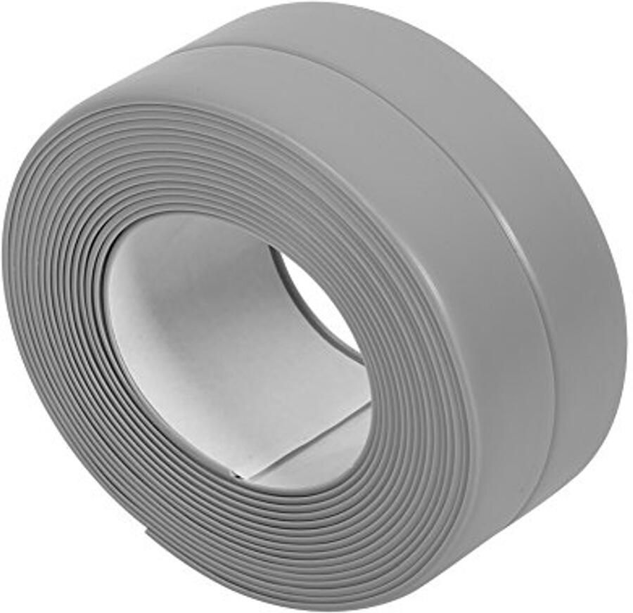 Zelfklevende Afdichtingstape Waterdicht Badafdichtband voor Badkamer Keuken en Toilet Grijs 38mm x 3.2m 2 Stuks