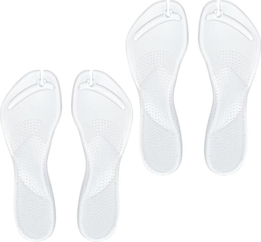 Zelfklevende flip-flop-inlegzolen met voetboogsteun ultrazachte gelzolen voor sandalen en teenslippers antislip schokdempend en pijnverlichtend ideaal voor en