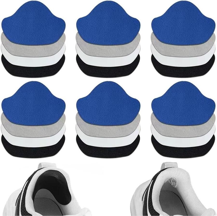 Zelfklevende hielkussens 12 paar antislip schoenkussens voor comfortabele schoenen ideaal voor sneakers en hoge hakken
