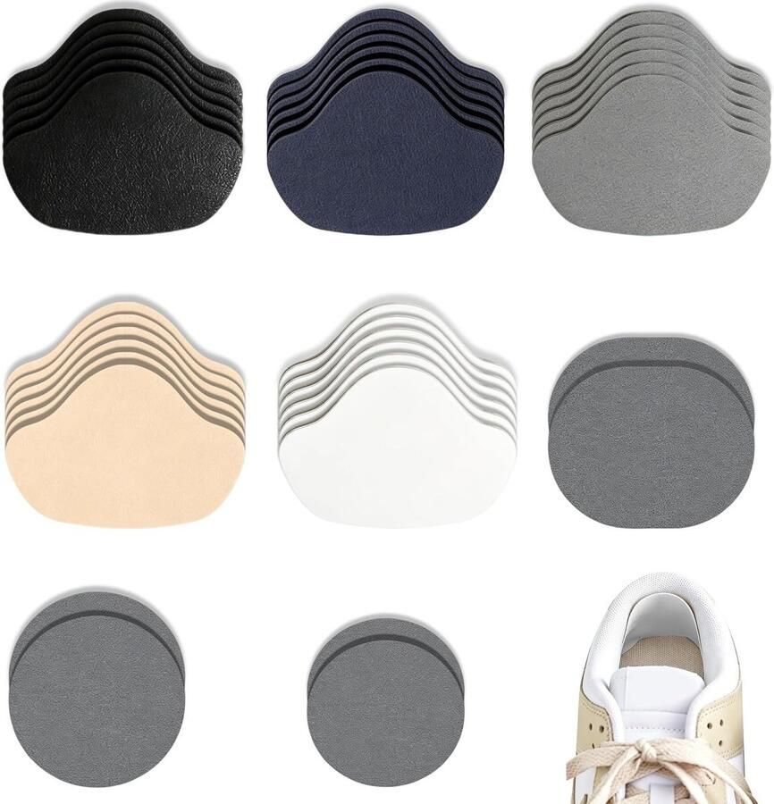 Zelfklevende Hielpads voor Comfort en Bescherming 36 Stuks in 5 Kleuren en 2 Maten Ideaal voor Sneakers en Hielreparatie
