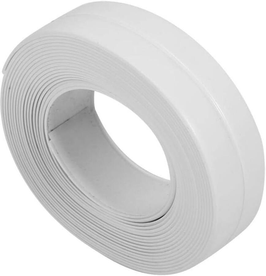 Zelfklevende waterdichte muur van pvc met 3 2 m lengte badwand strip wastafel randbekleding voor gasfornuis gootsteen wastafel (wit 22 mm x