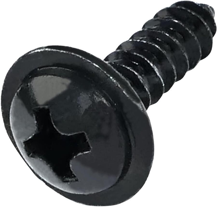Zelftappende schroeven Ø3.5x13mm PH2 met flens DIN968 van koolstofstaal zwart