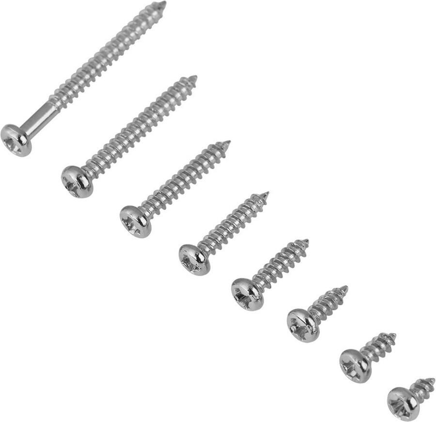 Zelftappende Schroeven Assortiment 4-20mm met Opbergdoos voor Hout Plastic Metalen Plaat Bevestiging