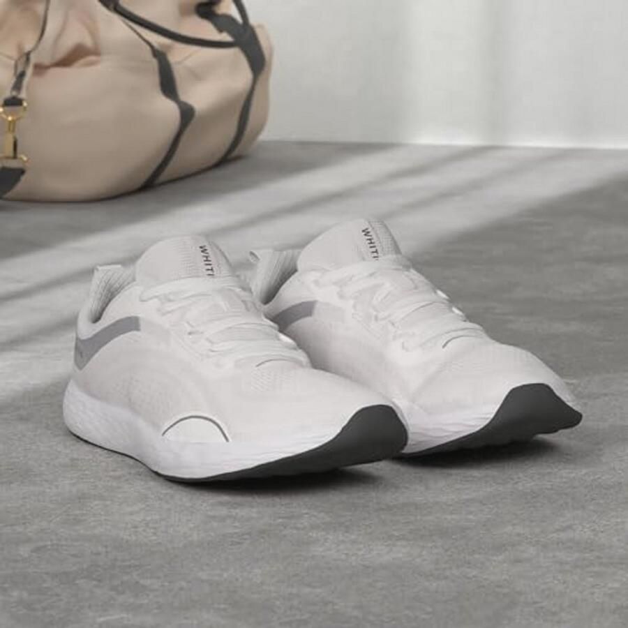 Zero Drop Hardloopschoenen voor Heren met Brede Teenbox Comfortabele Witte Sportschoenen