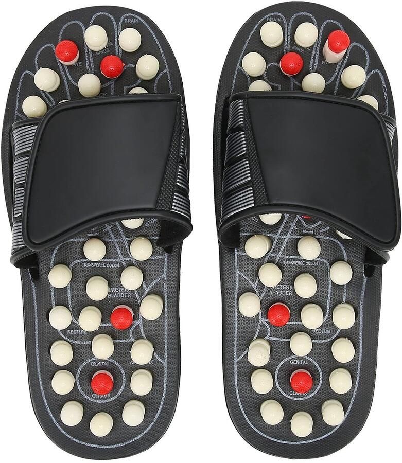 ZEYNOMAX- Acupressuur Slippers voor Pijnbestrijding Voetmassage Pantoffels Acupunctuur Stimulatie Kunststof Lichtgewicht Comfortabele Pasvorm