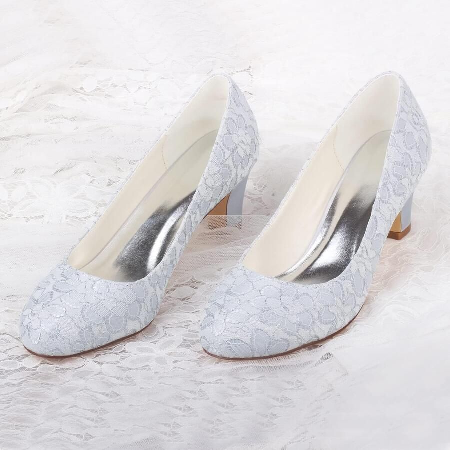 Zijden Satijn Stiletto Heel Closed Toe Pumps Ivory