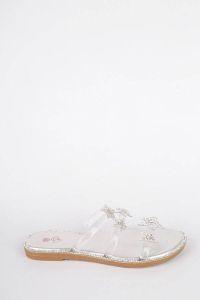 Zilvere slipper met sterren