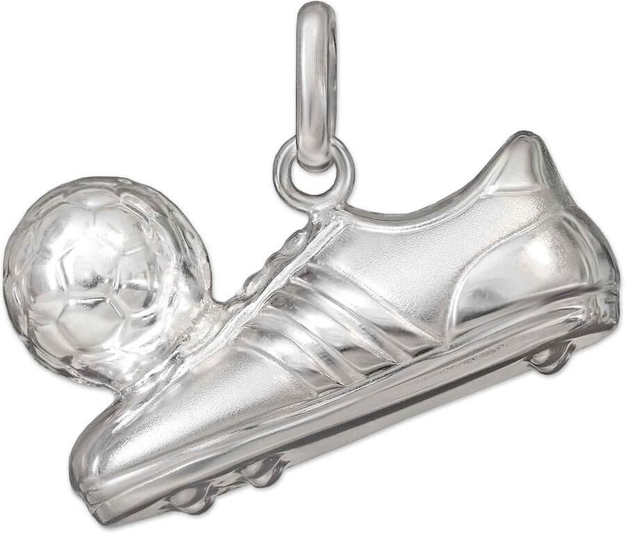 Zilveren Hanger Sportschoen met Bal 925 Sterling Zilver