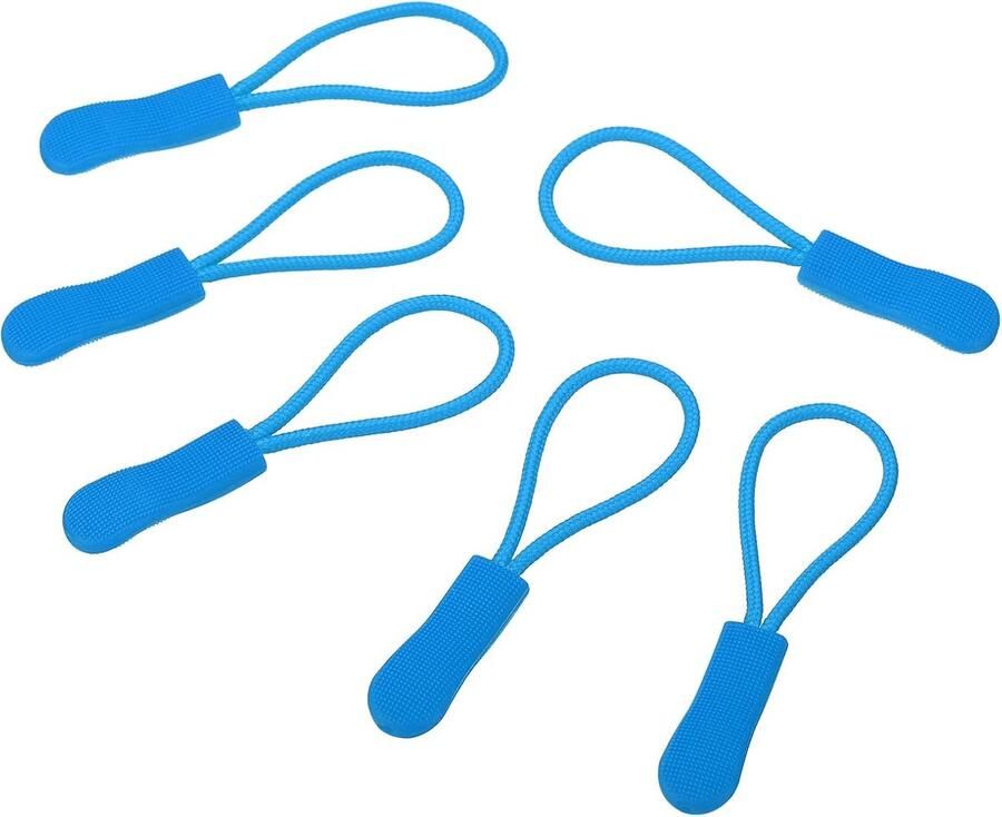 Zipper Pulls Replacement 30 Pack Extensies Luggage Backpacks Coats Fix Tab Tag Extender Lake Blue