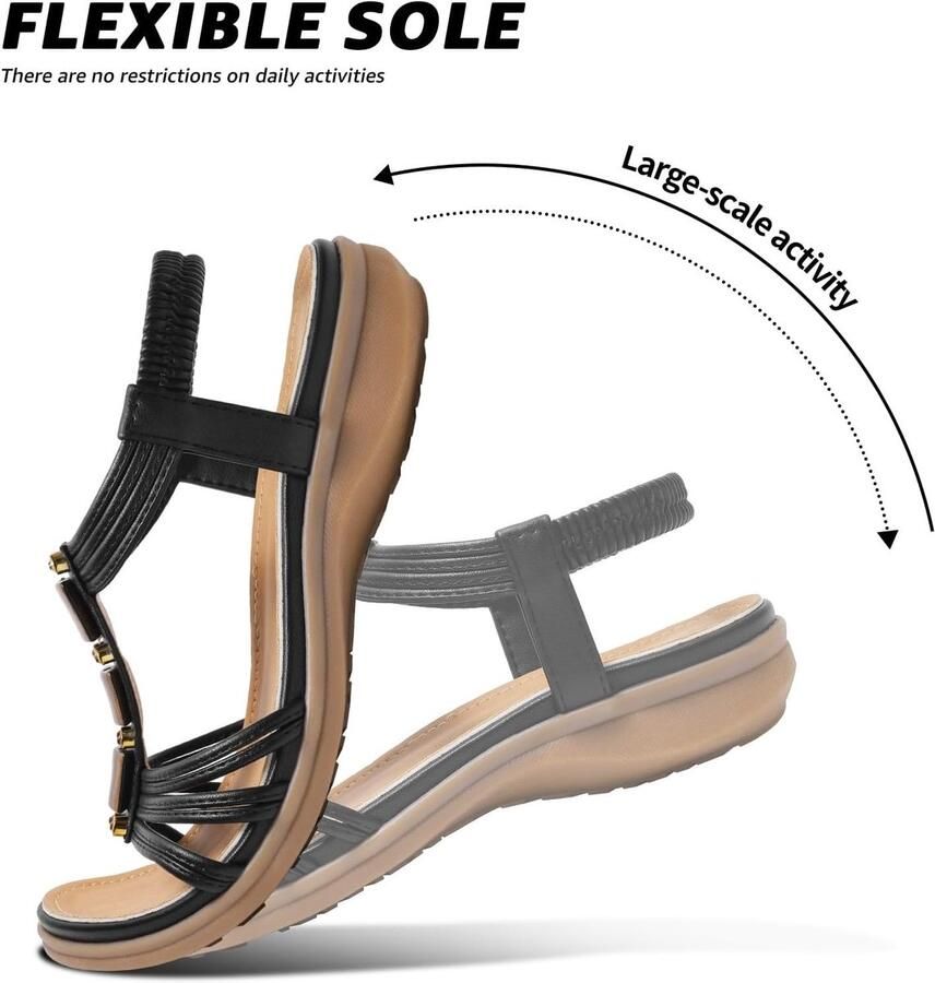 Zomer Sandalen Dames Elegante Strappy Sandalen Plat Perfect voor Strand en Casual Gebruik ShopVlot