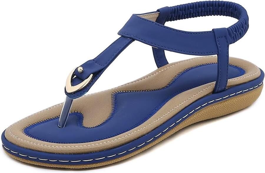 Zomer Sandalen Dames Platte Slippers Casual Strand Verstelbare Enkelband